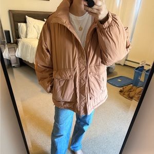 We the free rust oversized jacket